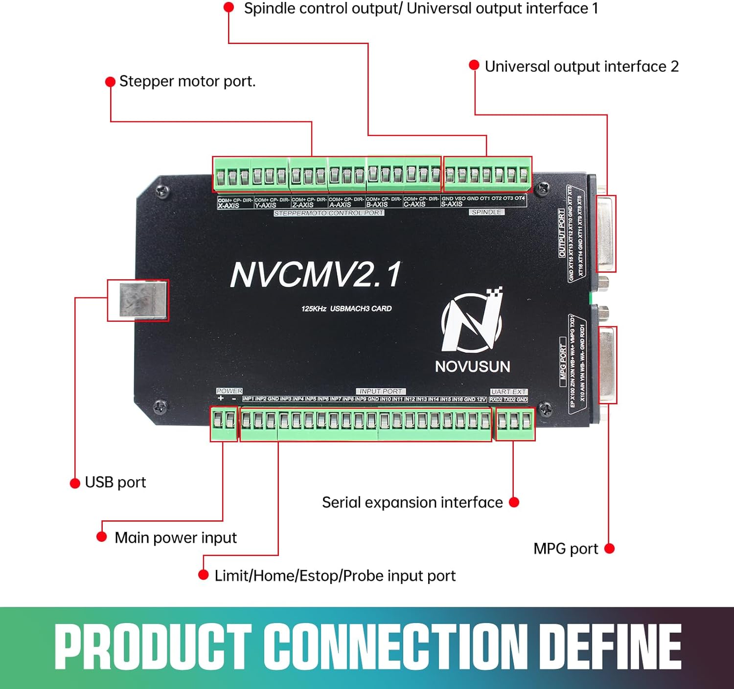 6 Axis 125KHz NVCM USB Mach3 S - Breakout Board Mach3 recension och pris