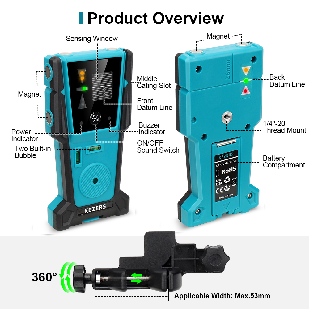 KEZERS Red Green Laser Level R - Industrial Green Laser recension och pris