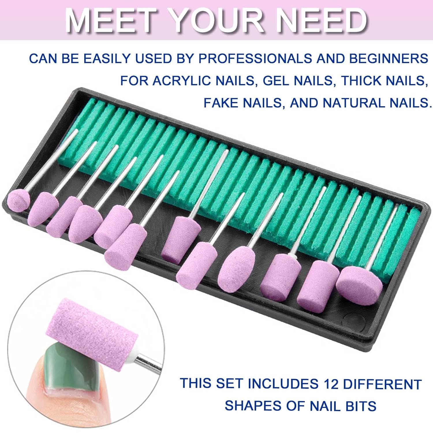 YIKOOLIN 12/30Pcs Nail Drill B - Acrylic Cutting Machine recension och pris