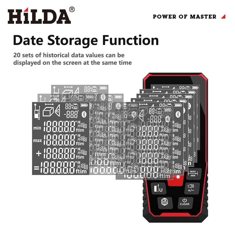 HILDA Laser Rangefinder 40/100 - Industrial Laser Tape Measure recension och pris