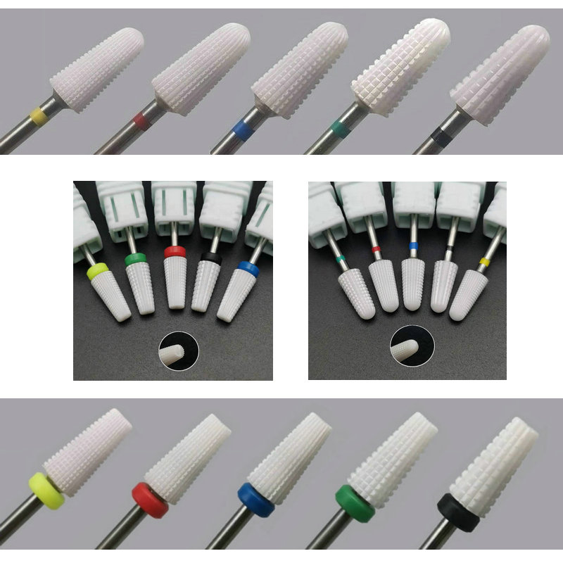 Ceramic 5 In 1 Nail Drill Bit  - Acrylic Cutting Machine recension och pris