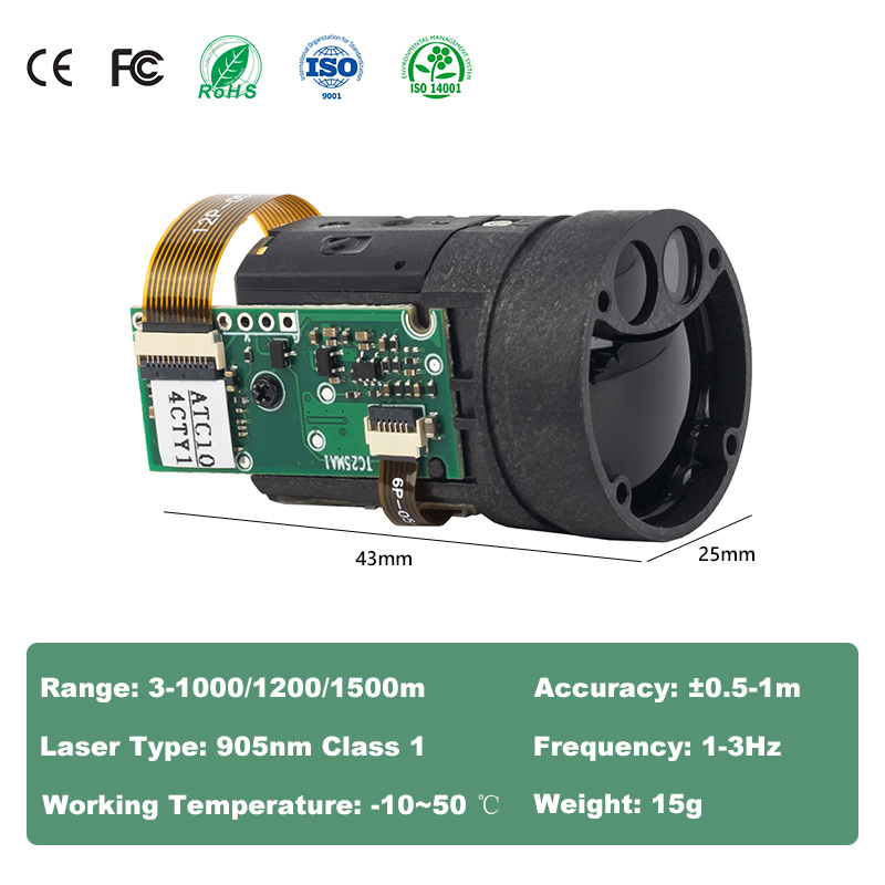 Light Weight 1000m  Night Visi - Industrial Laser Distance Measuring Device recension och pris